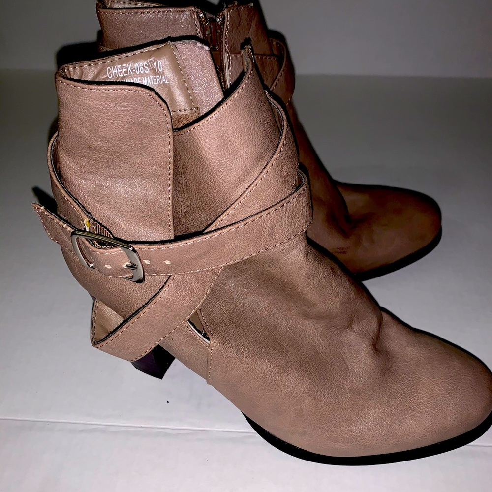 Bamboo Tan Booties